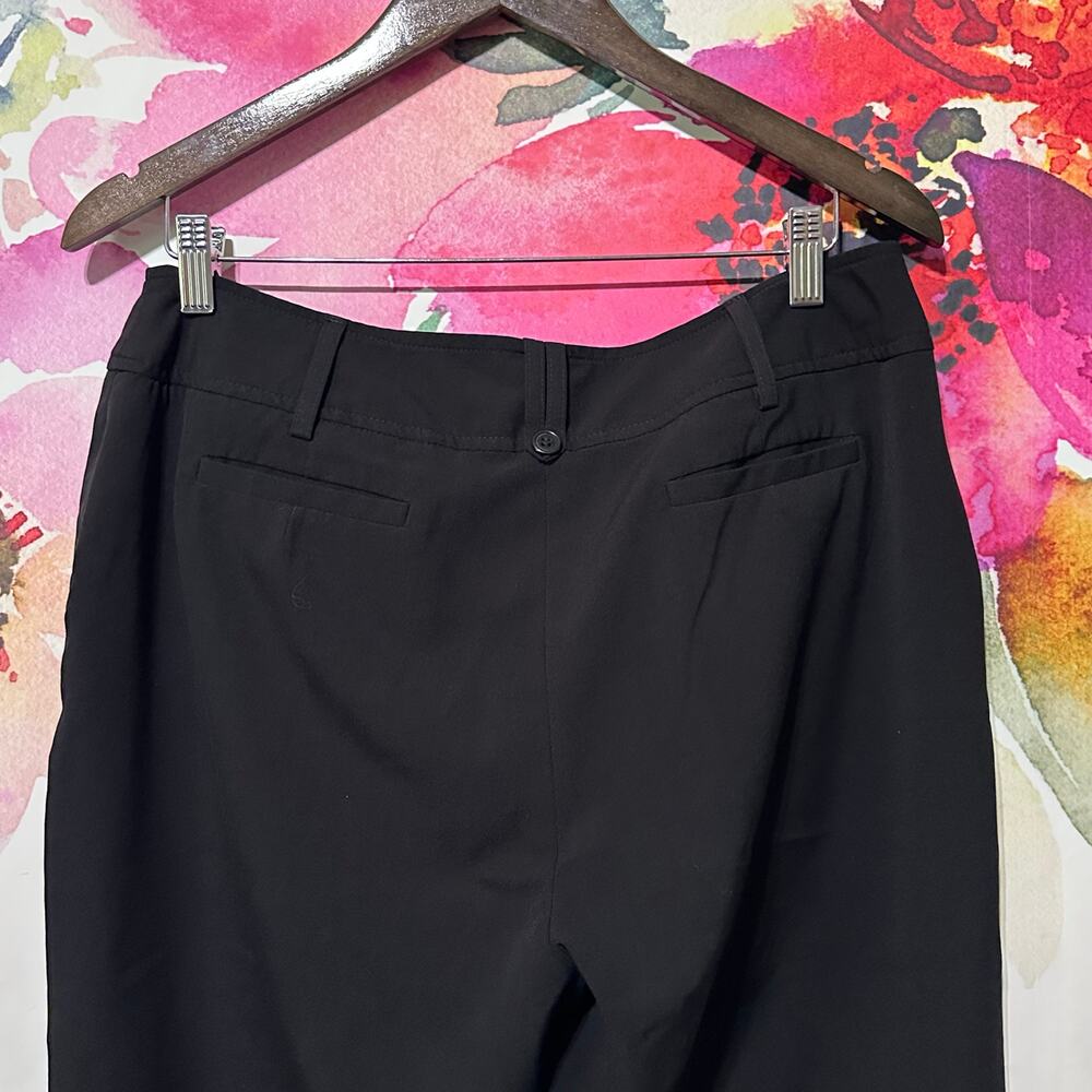 WORTHINGTON Stretch Women's Size 12 Straight Leg Dress Pants Stretch Black - Picture 4 of 6